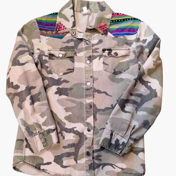 Disney D-Signed Girls Camo Shacket Size L - Picture 2 of 8